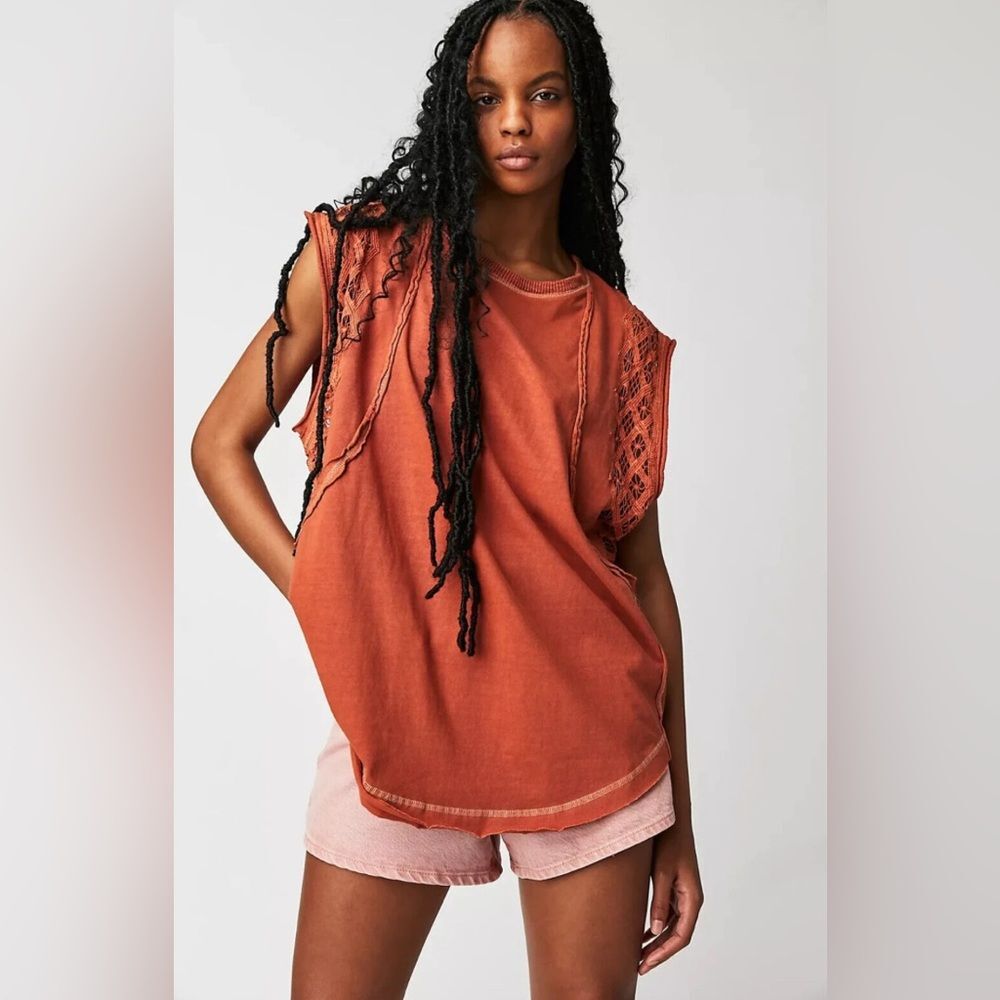 Free People table for two tee tunic top